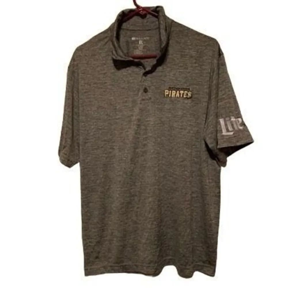 Pittsburgh Pirates Miller Lite Size XL Polo Shirt